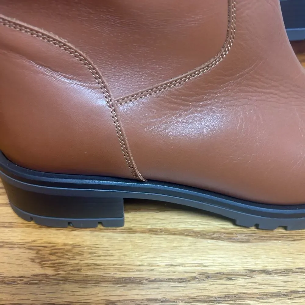 Lamica Women's Leather Boots Size 10 European Size 41 Zipper Rubber Sole